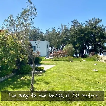 Villa Aspri Petra Rachoni - 3 Bedrooms 7 Guests Skala Rachoni (Thasos)